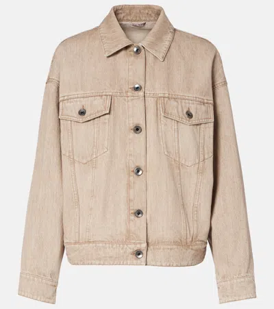 Brunello Cucinelli Women Jewelled Jacket In Neutral