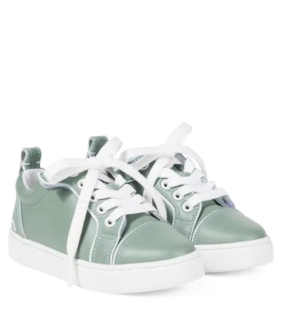 Christian Louboutin Funnyto Leather Sneakers In Green