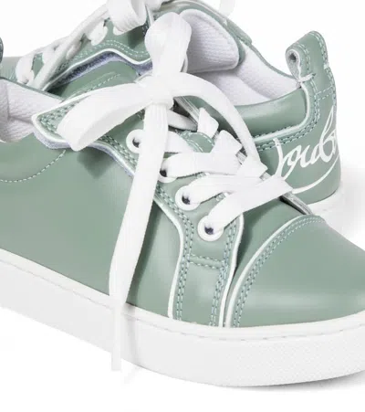 Christian Louboutin Funnyto Leather Sneakers In Green