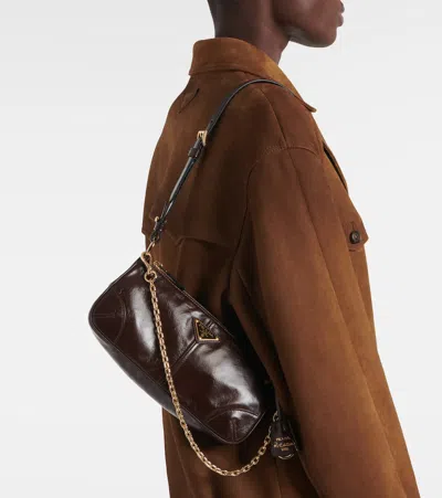 Prada Burgundy Re-edition 2002 Medium Shoulder Bag In Burgundy