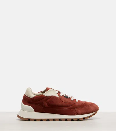Brunello Cucinelli Monili Suede Sneakers