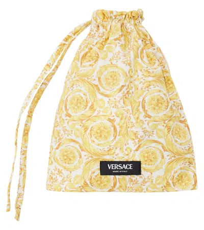 Versace Baby La Greca Set Of 2 Socks In White