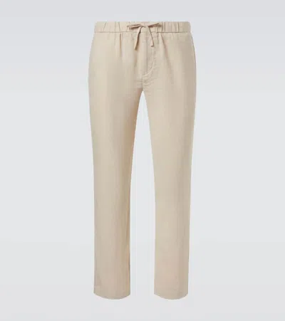 Frescobol Carioca Oscar Linen And Cotton Straight Pants