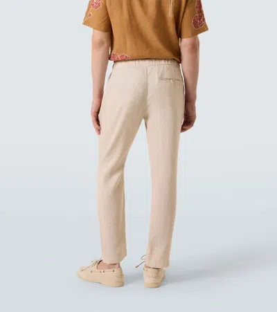 Frescobol Carioca Oscar Linen And Cotton Straight Pants