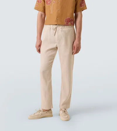 Frescobol Carioca Oscar Linen And Cotton Straight Pants