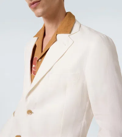 Frescobol Carioca Affonso Linen Straight Pants In White