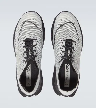 Hoka Mach X 2 Rubber-trimmed Mesh Sneakers In Black