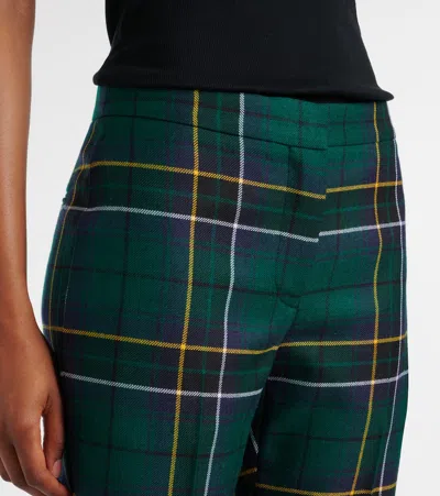 Alexander Mcqueen Plaid Wool Straight Pants