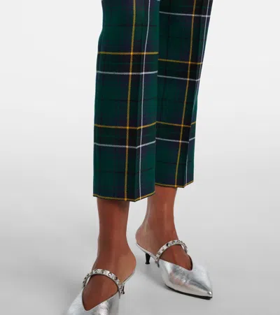 Alexander Mcqueen Plaid Wool Straight Pants