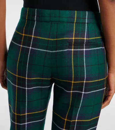 Alexander Mcqueen Plaid Wool Straight Pants