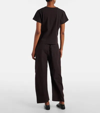 Leset The Margo Cotton T-shirt In Brown