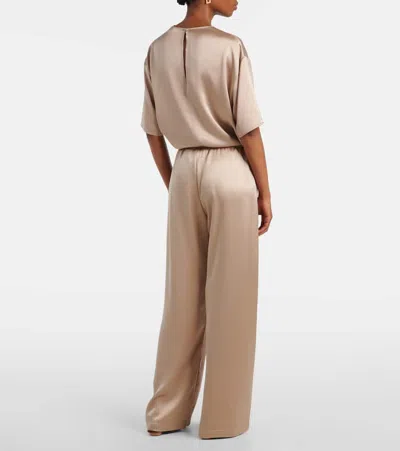 Leset Barb Mid-rise Satin Wide-leg Pants