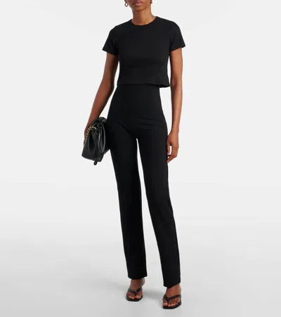 Leset Rio High-rise Slim Pants In Black