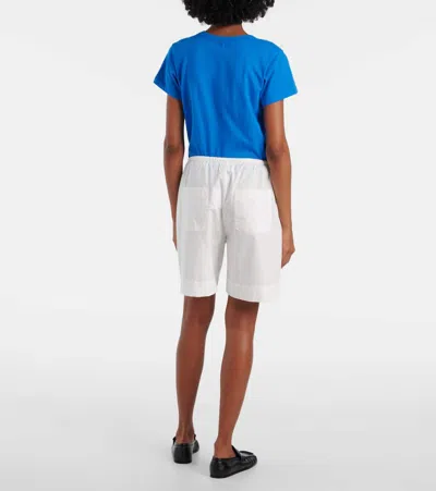 Leset Kyoto Cotton Shorts In White