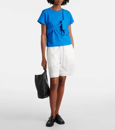 Leset Kyoto Cotton Shorts In White