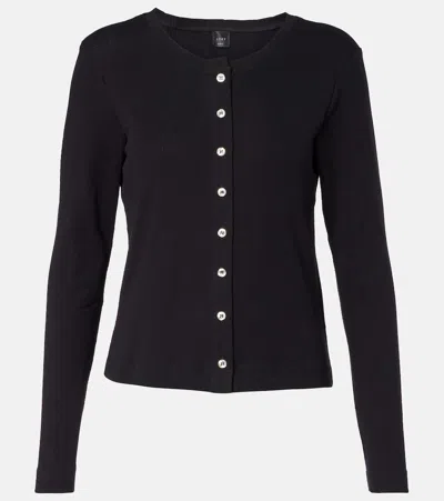 Leset Pointelle Cotton Cardigan