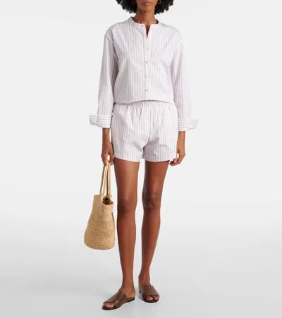 Leset Yoshi Striped Cotton-blend Twill Boxers