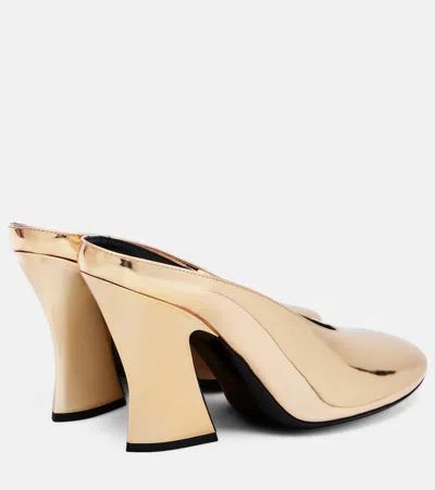 Givenchy Sculpted 90 Mirrored Leather Mules