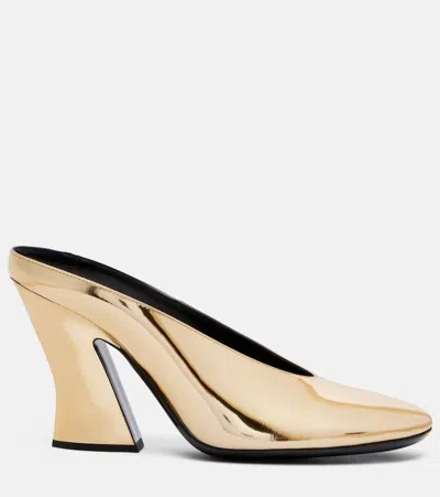 Givenchy Sculpted 90 Mirrored Leather Mules