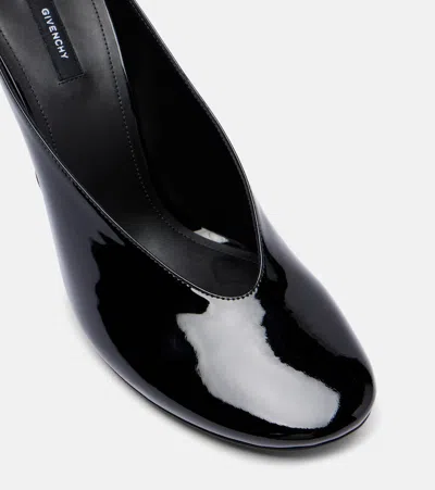 Givenchy Sculpted Heeled Mules In Patent Leather
