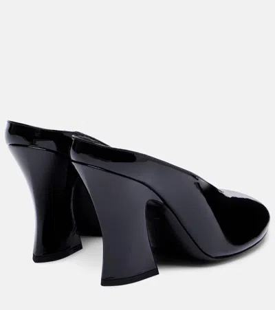 Givenchy Sculpted Heeled Mules In Patent Leather