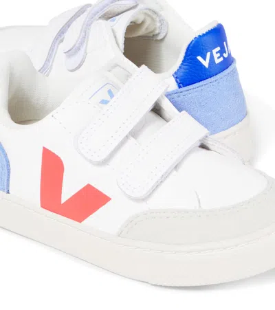 Veja V-12 Leather Sneakers In White