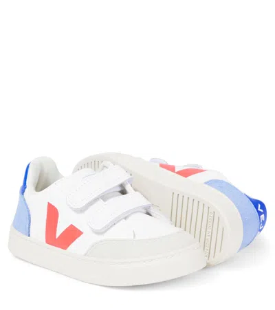 Veja V-12 Leather Sneakers In White