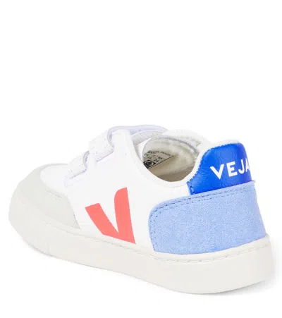 Veja V-12 Leather Sneakers In White