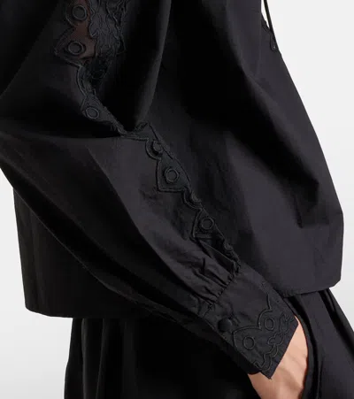 Ulla Johnson Kady Lace-trimmed Cotton Blouse