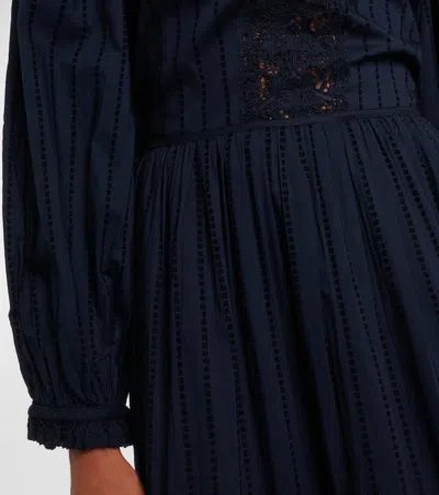 Ulla Johnson Amelie Lace And Cotton Midi Dress