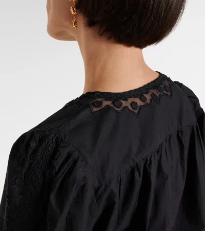 Ulla Johnson Kady Lace-trimmed Cotton Blouse