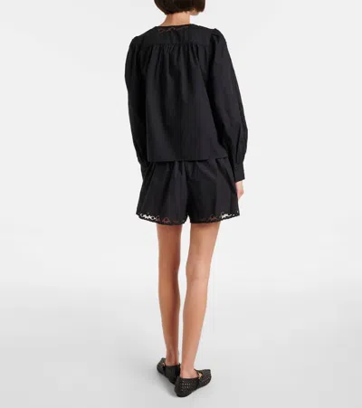 Ulla Johnson Kady Lace-trimmed Cotton Blouse