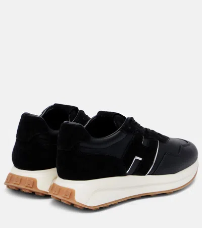 Hogan H641 Black Leather Sneakers