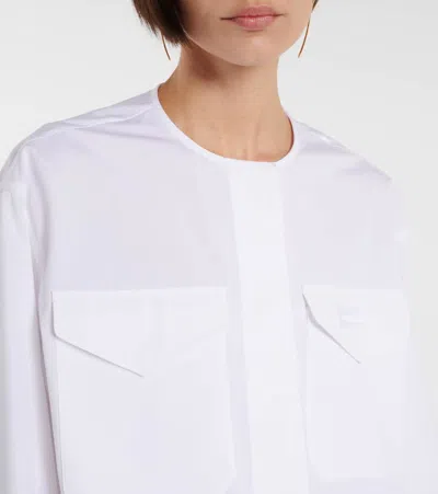 Givenchy Cotton Poplin Cropped Shirt
