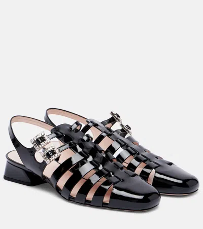 Roger Vivier Très Vivier Sandals In Patent Leather