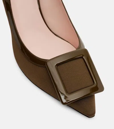 Roger Vivier Viv In The City 65 Leather-trimmed Pumps