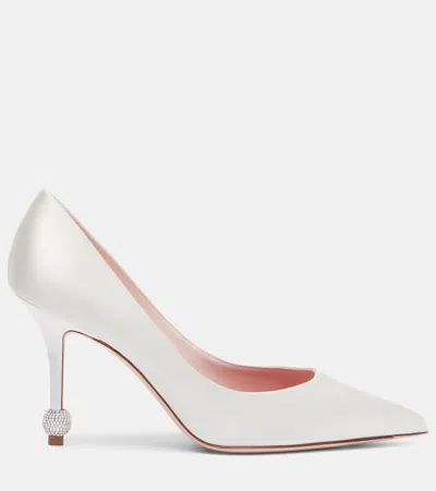 Roger Vivier Bridal Vivier Marlene Embellished Satin Pumps