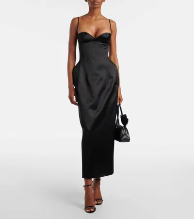 Magda Butrym Sweetheart-neck Silk Hourglass Midi Dress