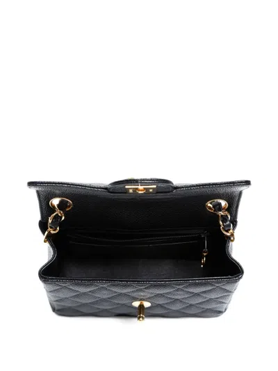 Pre-owned Chanel 2002-2003 Mini Classic Flap Shoulder Bag In Black