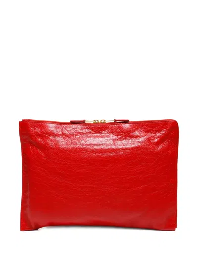 Pre-owned Balenciaga 2010-2024 Giant Envelope Clutch Bag In Red