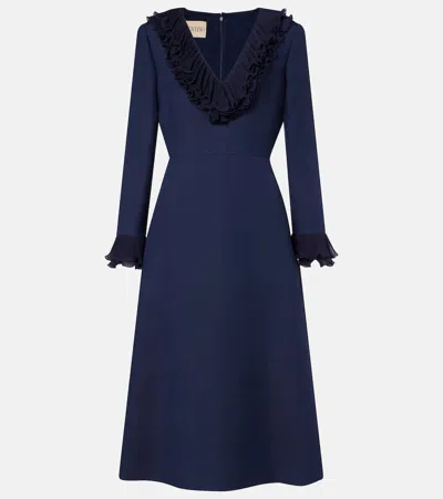 Valentino Crepe Couture Bow-detail Midi Dress