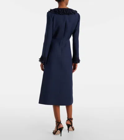 Valentino Crepe Couture Bow-detail Midi Dress