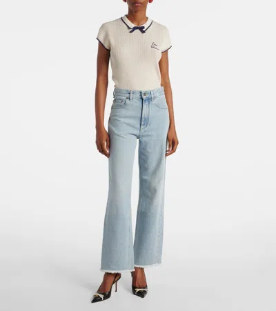 Valentino Mid-rise Straight Jeans