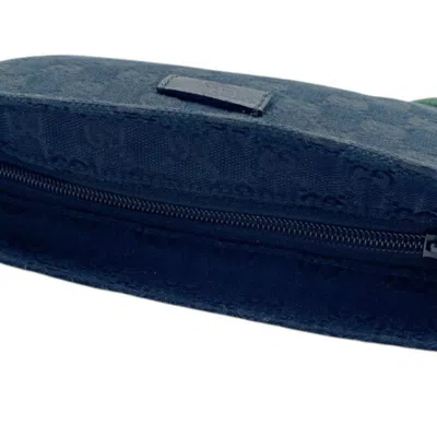 Pre-owned Gucci Black Gg Canvas Shoulder Bag ()