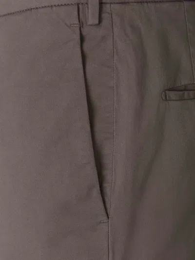 Incotex Cotton Chino Trousers In Burgundy