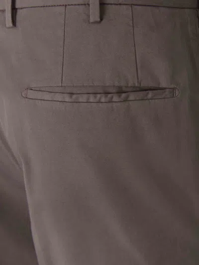 Incotex Cotton Chino Trousers In Burgundy