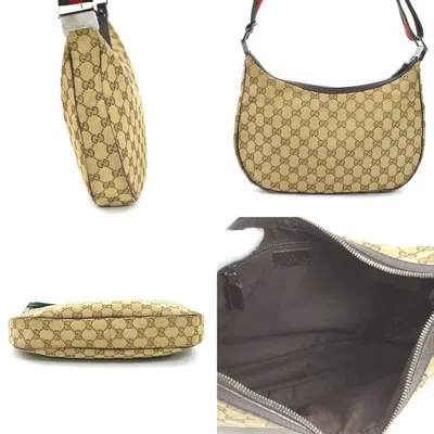 Pre-owned Gucci Brown Gg Canvas Shoulder Bag ()