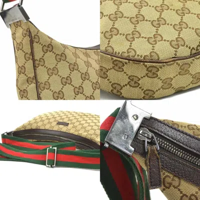 Pre-owned Gucci Brown Gg Canvas Shoulder Bag ()