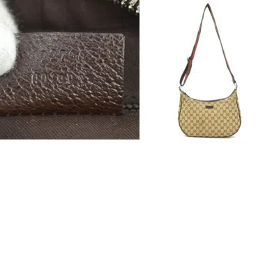Pre-owned Gucci Brown Gg Canvas Shoulder Bag ()
