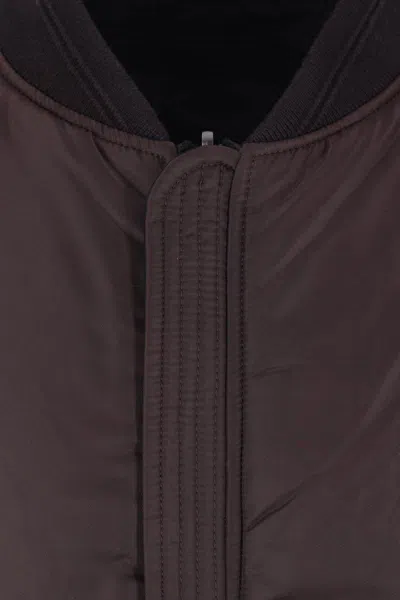 Diesel Classic Black Nylon Bomber Jacket With Zip And Side Pockets In Black